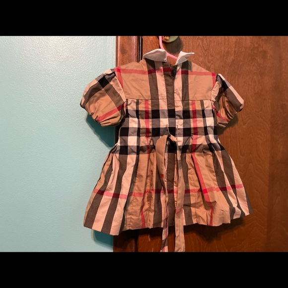 Vintage print infant's Burberry Dress